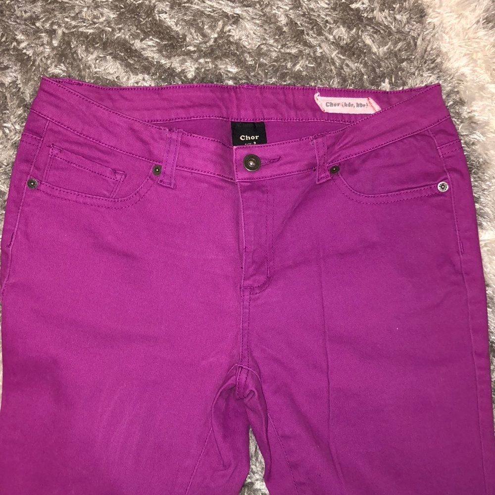 Women’s colored skinny jeans